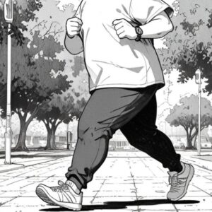 Un principiante iniciando su camino para empezar a correr.