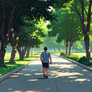 Ilustración de una persona comenzando a correr, representando la acción de empezar a correr desde cero.