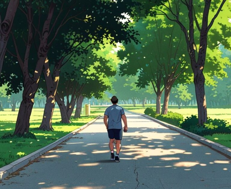 Ilustración de una persona comenzando a correr, representando la acción de empezar a correr desde cero.