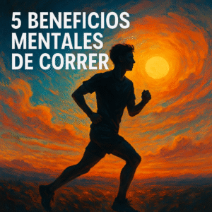 Persona con sobrepeso moderado corriendo al amanecer, representando los beneficios mentales de correr